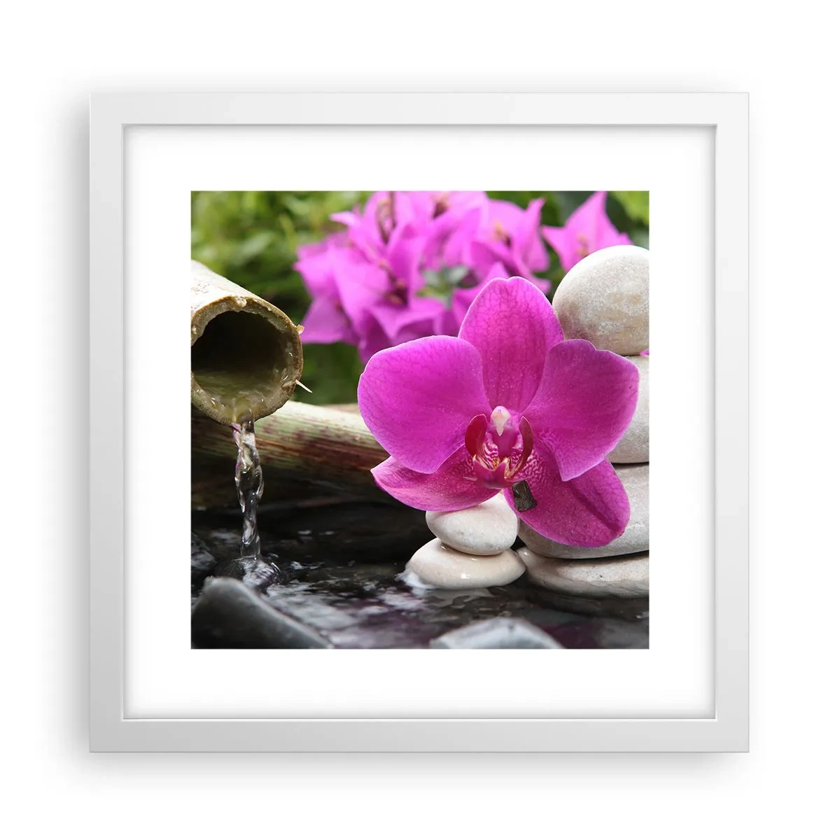 Poster în ramă albă - Te odihnești deja - 30x30 cm