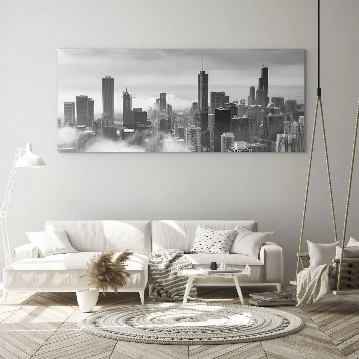 Tablou pe sticlă - Peisaj american - 100x40 cm