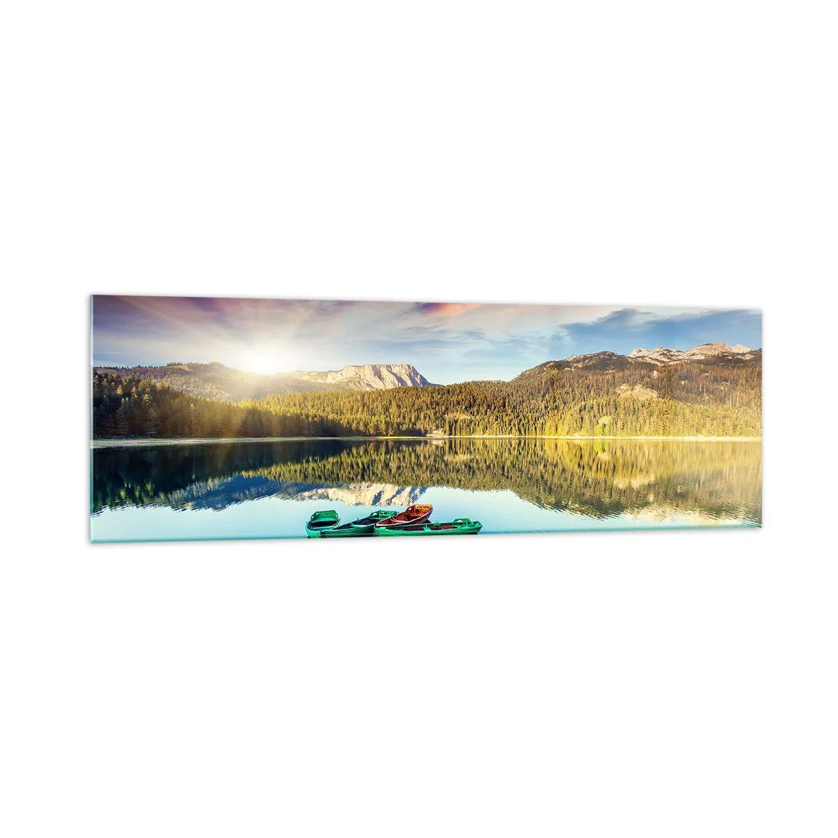 Tablou pe sticlă - Spre o apă netedă ca o oglindă - 160x50 cm