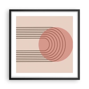 Poster în ramă neagră - Atracție irezistibilă - 50x50 cm