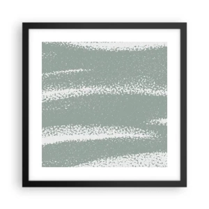 Poster în ramă neagră - Abstracție în stil de iarnă - 40x40 cm