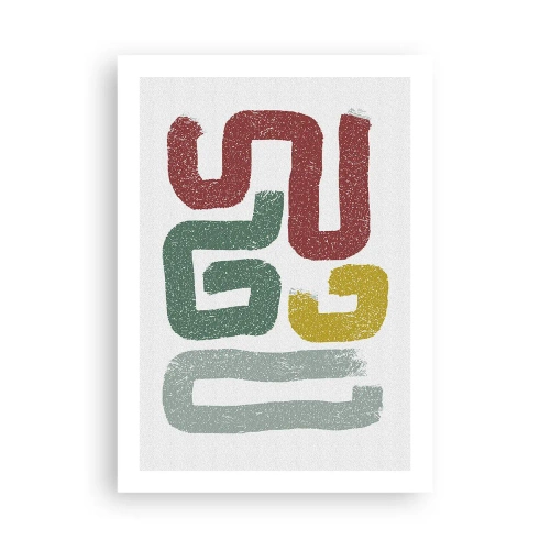 Poster - Într-o limbă necunoscută - 50x70 cm