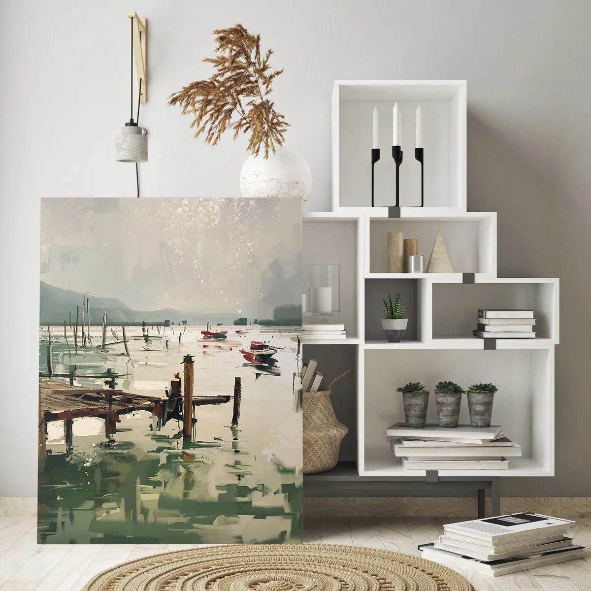 Tablou pe sticlă - Scufundat în luna topită - 70x100 cm