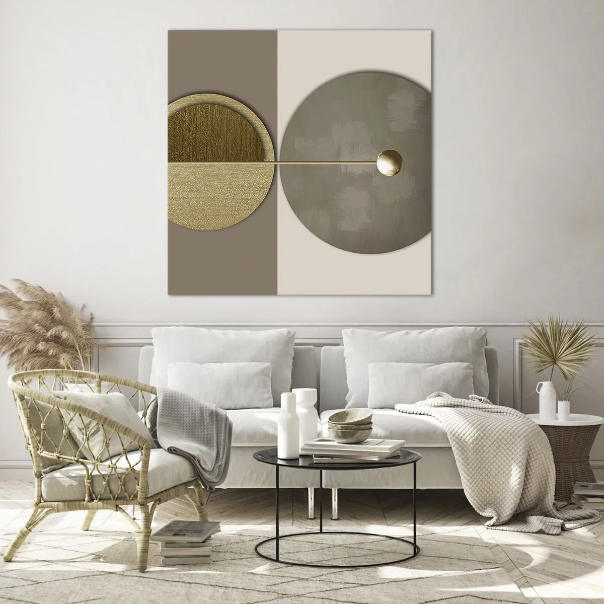 Tablou pe sticlă - Echilibru perfect - 50x50 cm