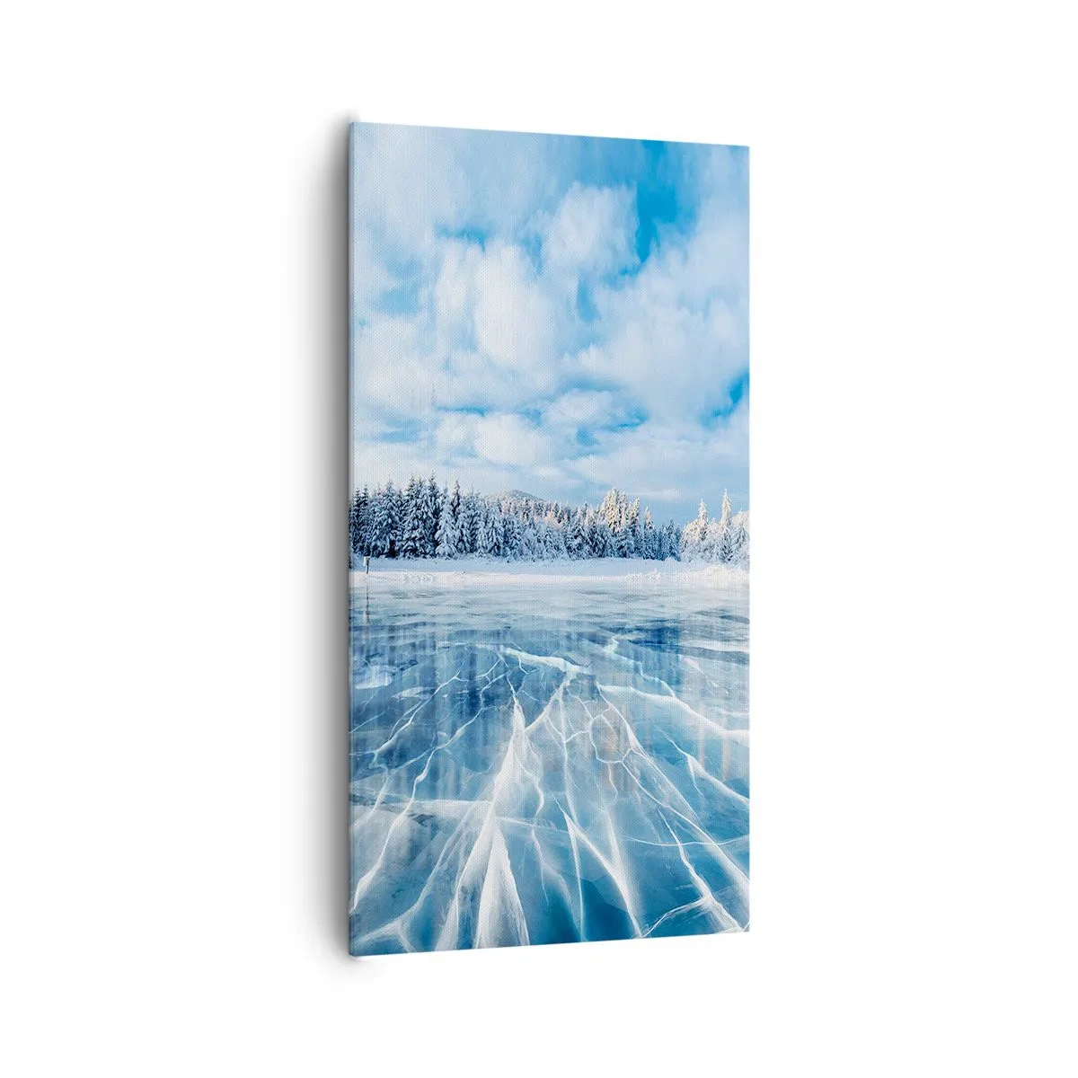 Tablou pe pânză - O priveliște orbitoare și cristalină - 65x120 cm