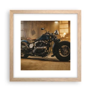 Poster în ramă de stejar deschis - Pot să fac totul - 30x30 cm