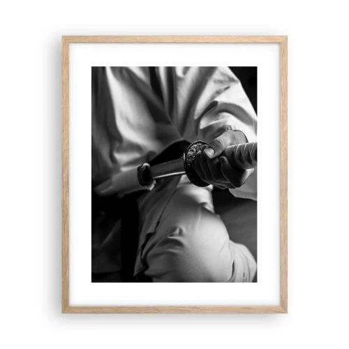 Poster în ramă de stejar deschis - Sufletul unui războinic - 40x50 cm