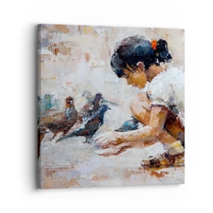 Tablou pe pânză - Cei mici și cei mai cuminți - 30x30 cm
