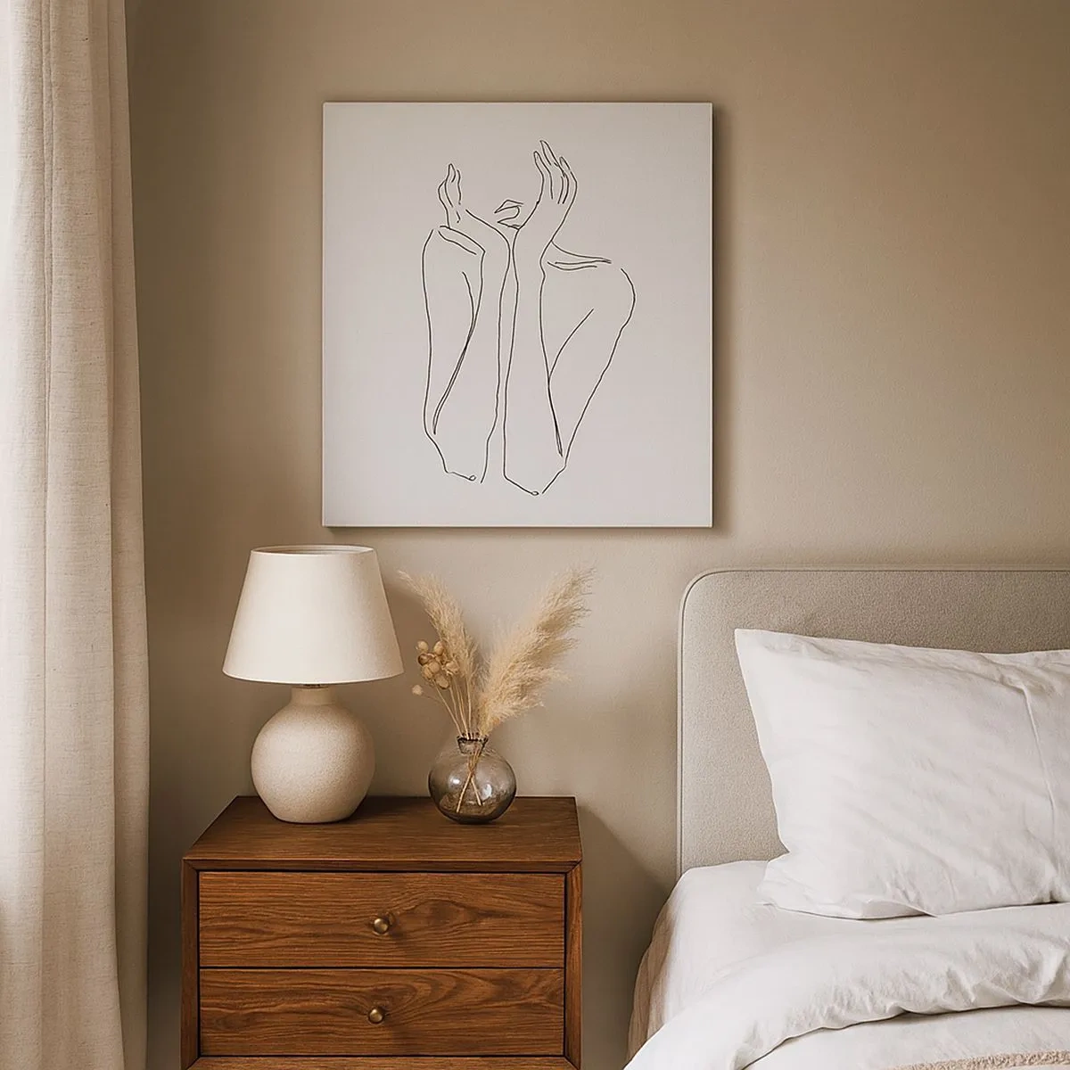 Tablou pe pânză - La ce visează fetele - 30x30 cm