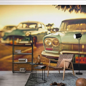 Tapet Autoadeziv Deluxe Sticker - Vom aștepta și vom vedea - Mașină, Cuba, Automobile - 250x175 cm
