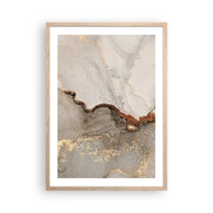 Poster în ramă de stejar deschis - La granița culorilor - 50x70 cm