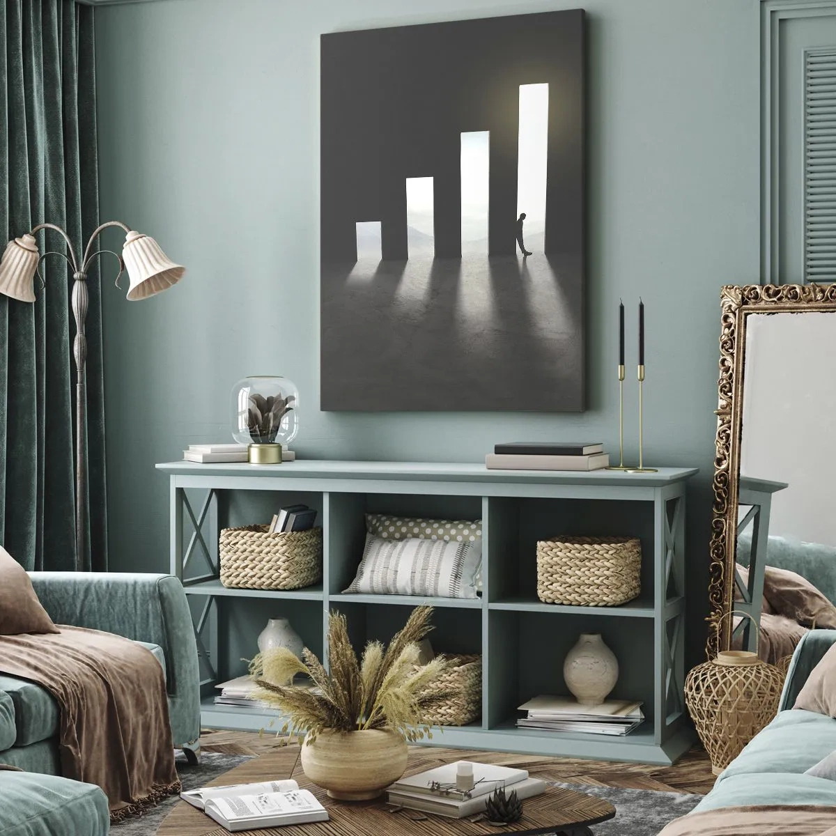 Tablou pe pânză - Succesul - o impresie - 45x80 cm