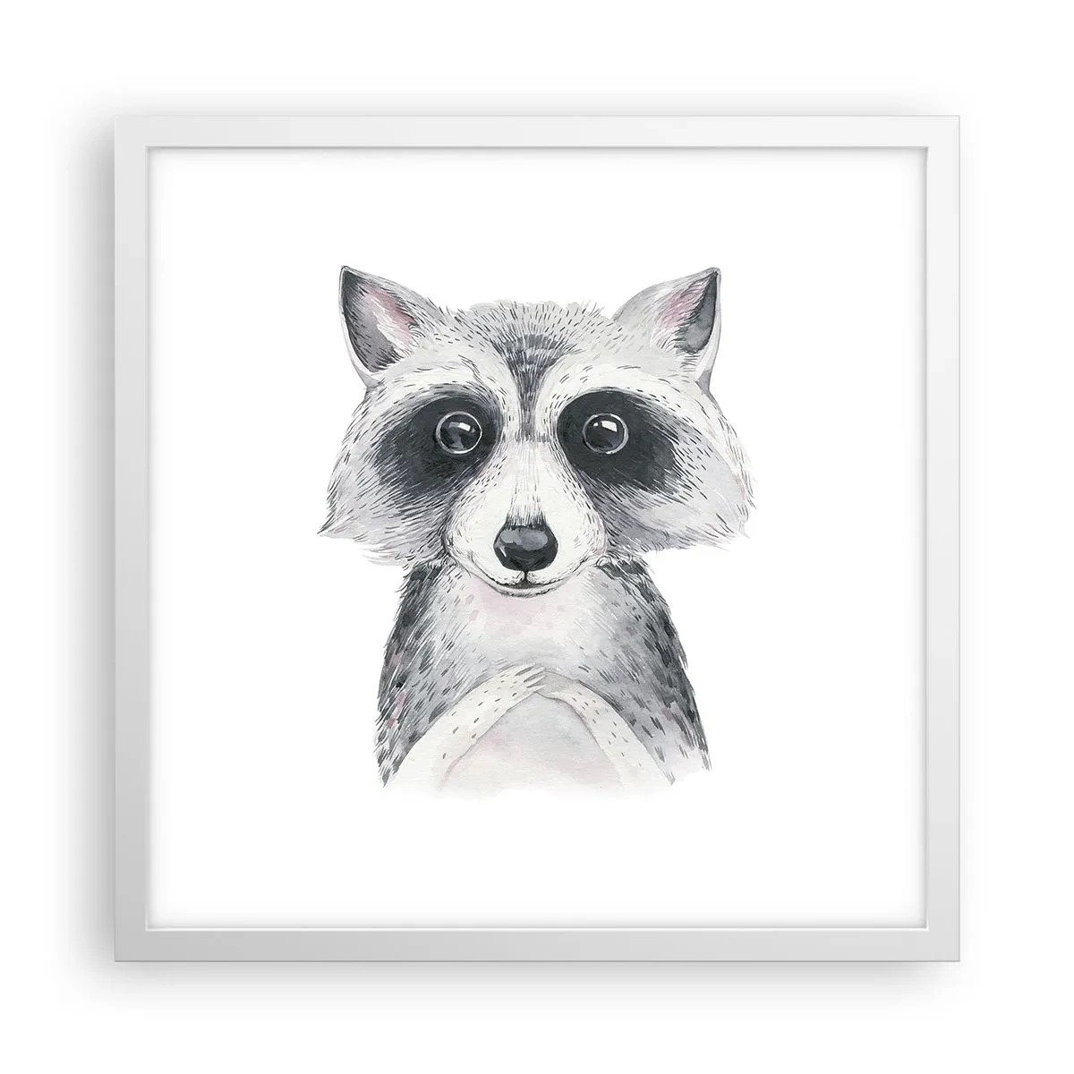 Poster în ramă albă - Un moment pentru emoții - 40x40 cm