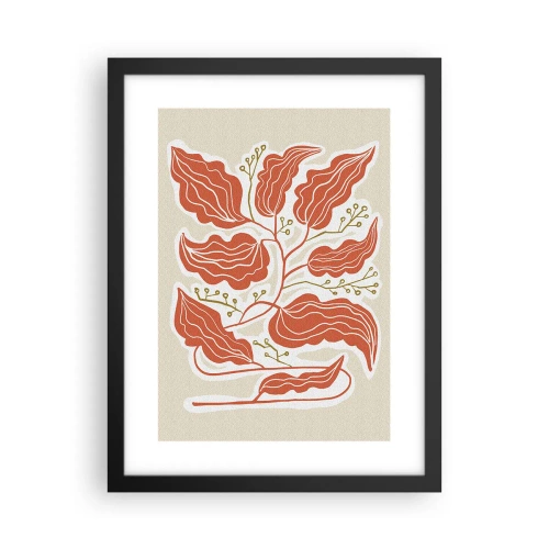 Poster în ramă neagră - Folk și coral - 30x40 cm