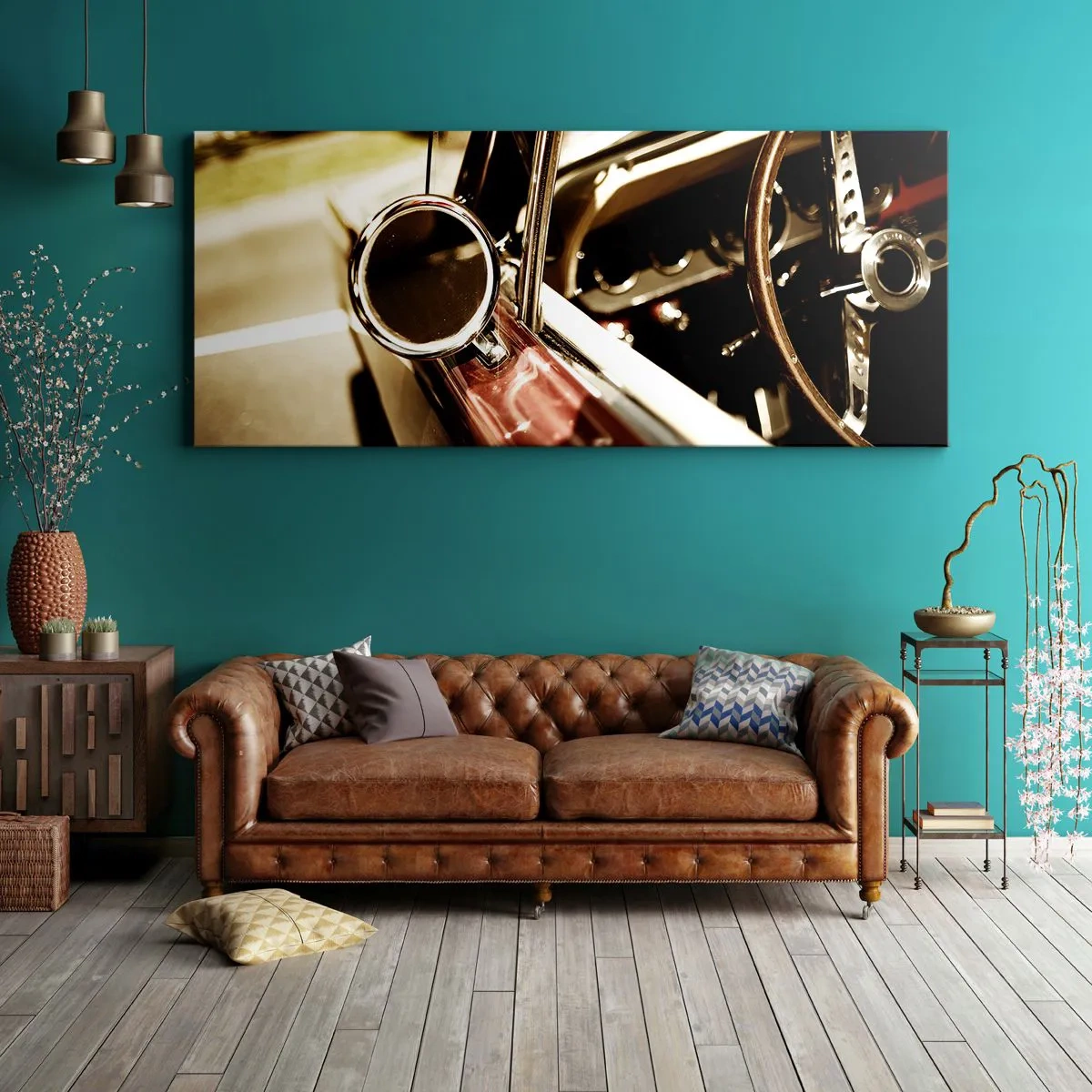 Tablou pe pânză - O mașină cu suflet - 100x40 cm