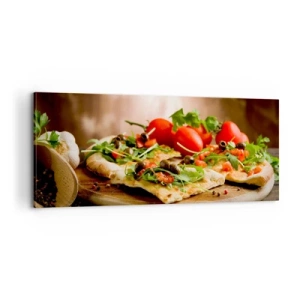 Tablou pe pânză - Direct din cuptor și din grădină - 100x40 cm