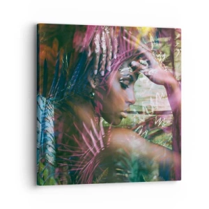 Tablou pe pânză - Mama Natură în junglă - 30x30 cm