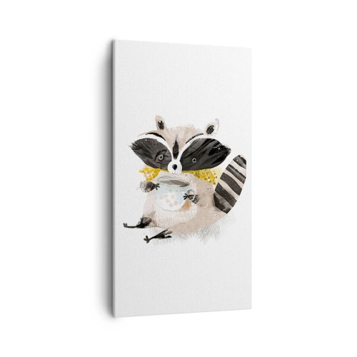 Tablou pe pânză - Prietenul meu ratonul - 45x80 cm