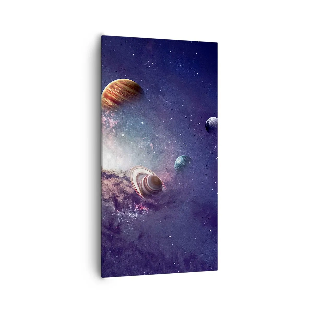 Tablou pe pânză - Sistemul de dans solar - 65x120 cm