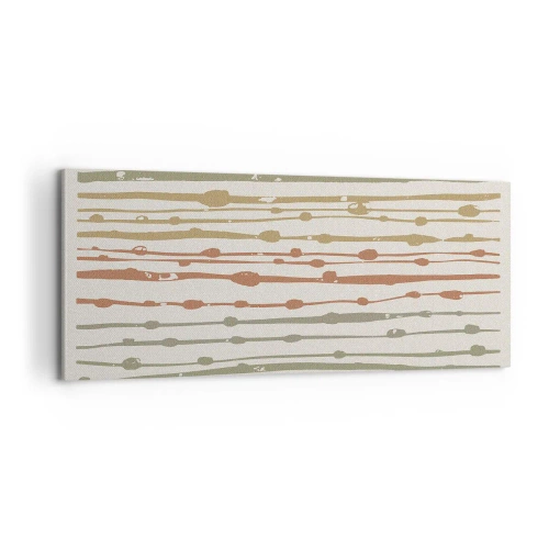 Tablou pe pânză - Notația culorilor muzicale - 100x40 cm