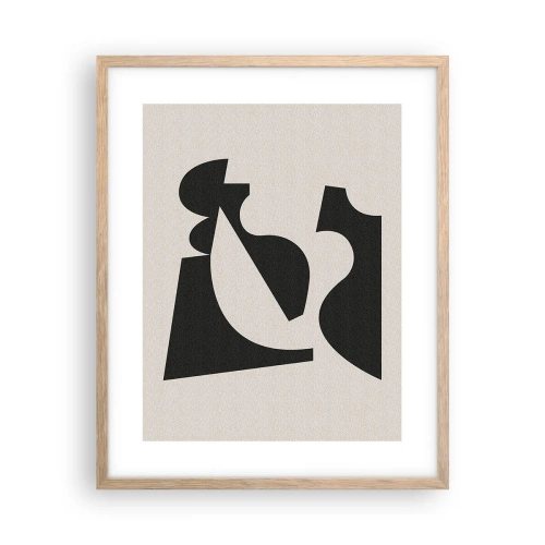 Poster în ramă de stejar deschis - Pentru autoasamblare - 40x50 cm