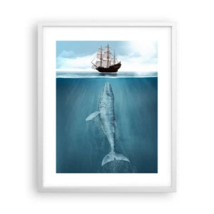 Poster în ramă albă - Este mai bine să nu știi - 40x50 cm