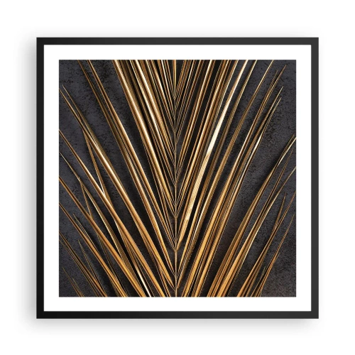 Poster în ramă neagră - Aur tropical - 60x60 cm