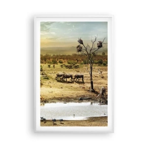 Poster în ramă albă - "Și din Eden curgea un râu..." - 61x91 cm