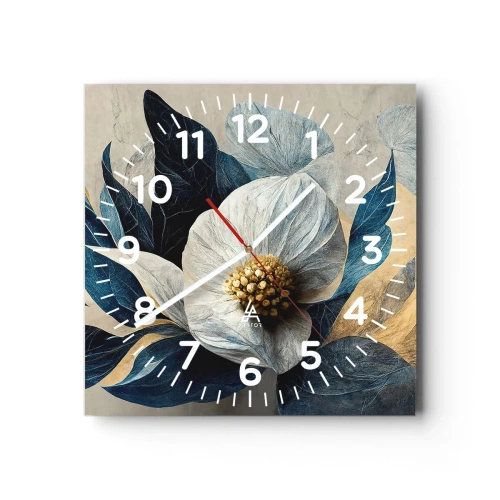 Ceas de perete - Ceas pe sticlă - Are o inimă de aur - 30x30 cm