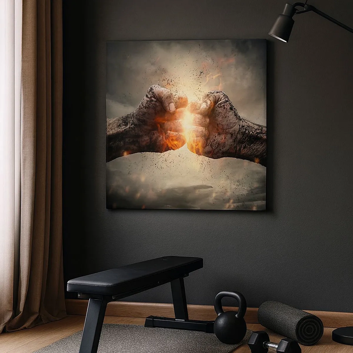 Tablou pe pânză - Ridică-te pentru a lupta - 30x30 cm