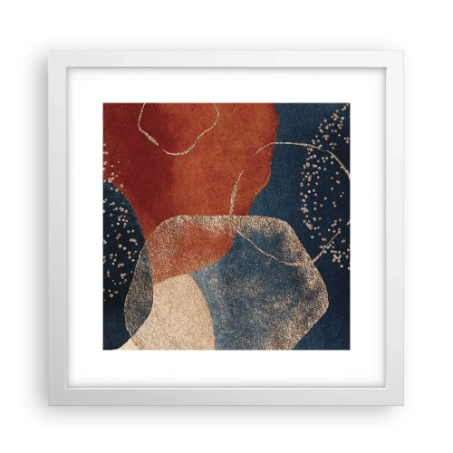 Poster în ramă albă - Ușurința de a fi - 30x30 cm