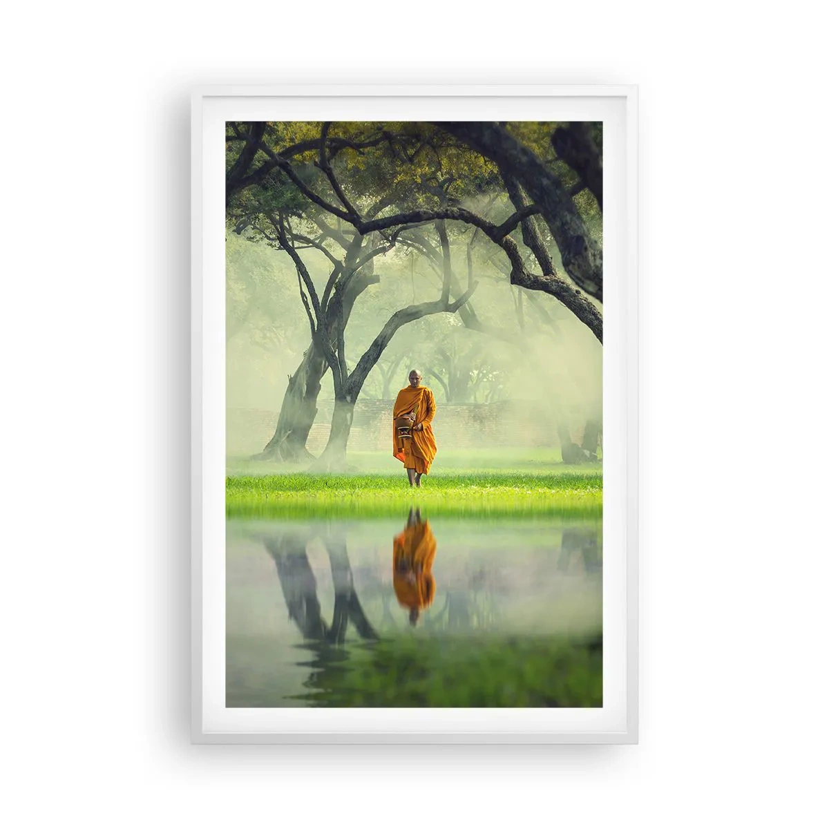 Poster în ramă albă - Pe drumul spre iluminare - 61x91 cm