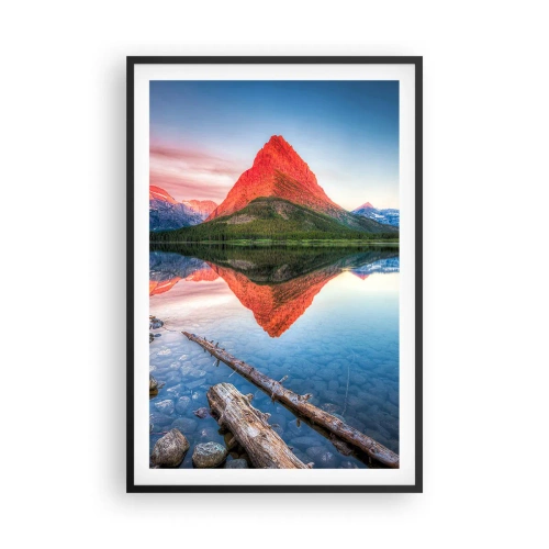 Poster în ramă neagră - Căldură și frig - 61x91 cm