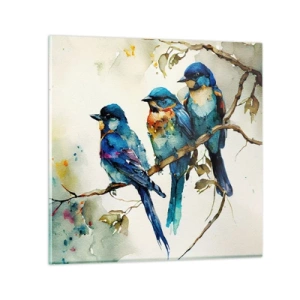 Tablou pe sticlă - Se simte jignit? - 30x30 cm