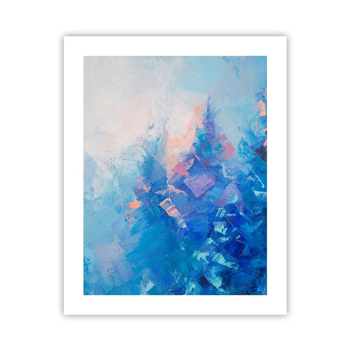 Poster - Abstracție de iarnă - 40x50 cm