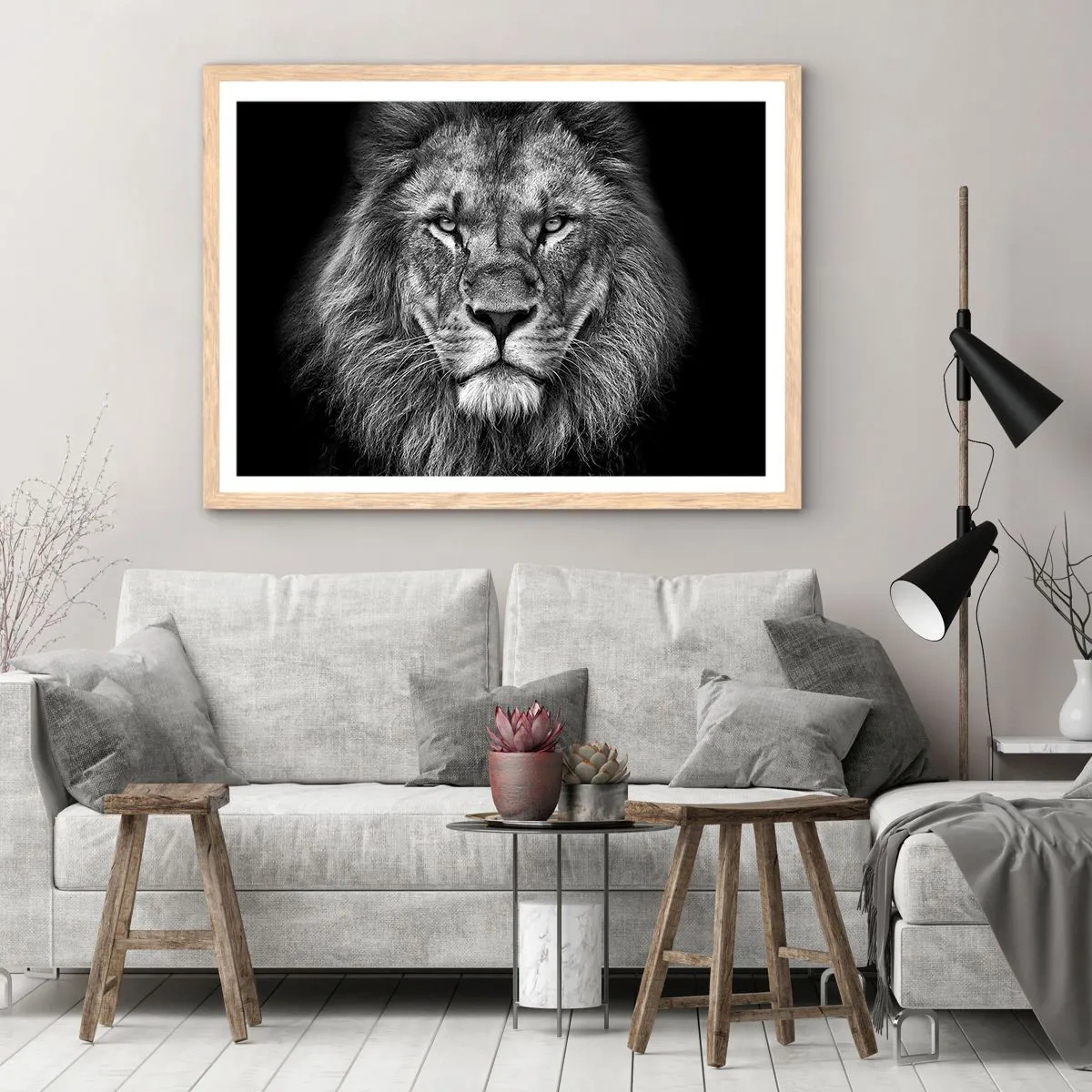 Poster în ramă de stejar deschis - În ținuta de încoronare - 50x40 cm