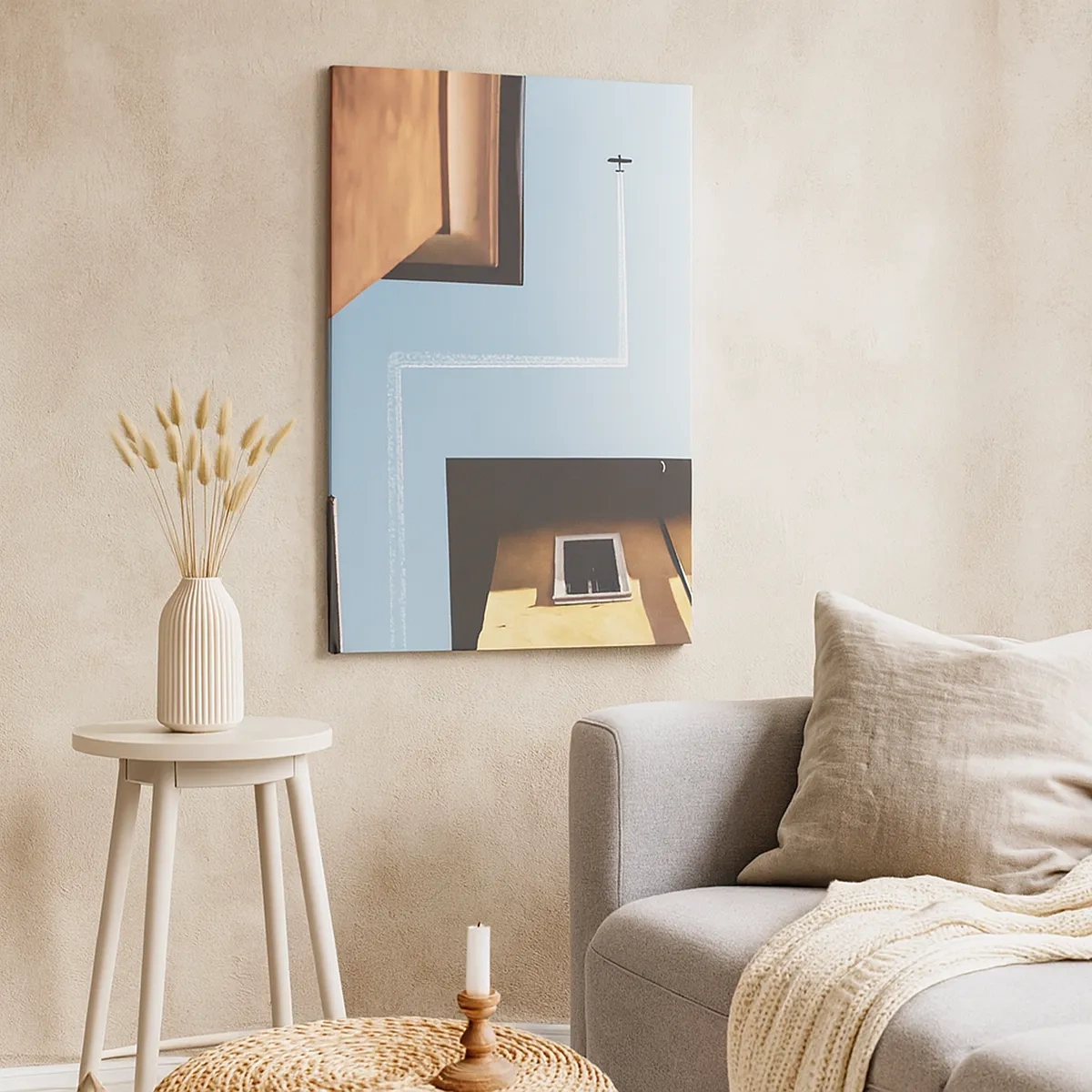 Tablou pe pânză - Deasupra labirintului urban - 50x70 cm