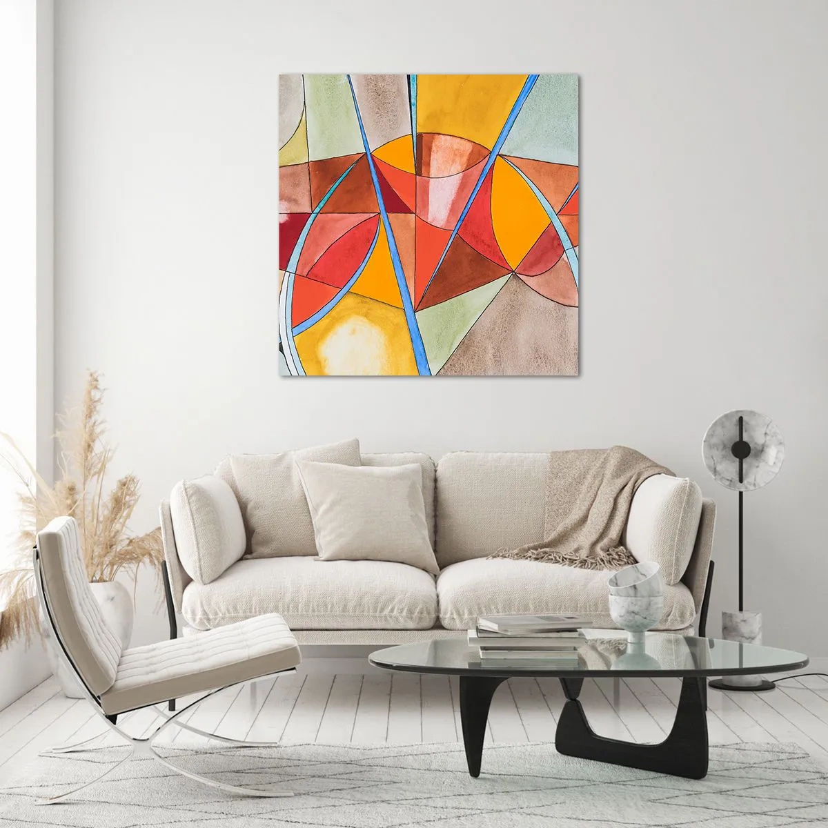 Tablou pe sticlă - Carusel, carusel de vise - 40x40 cm