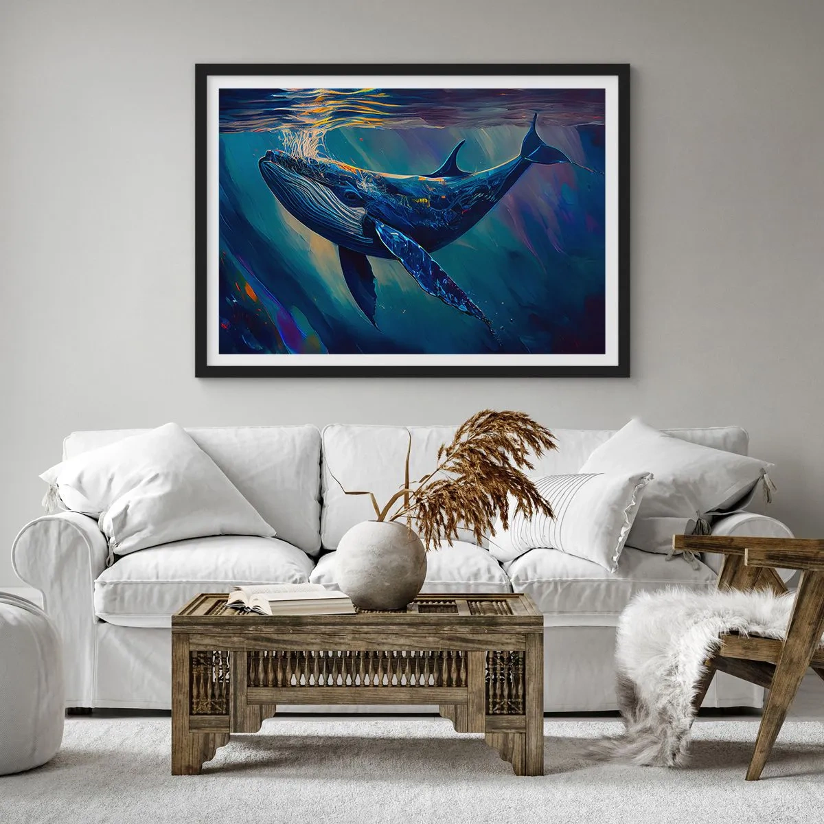 Poster în ramă neagră - Bun venit în lumea mea - 70x50 cm
