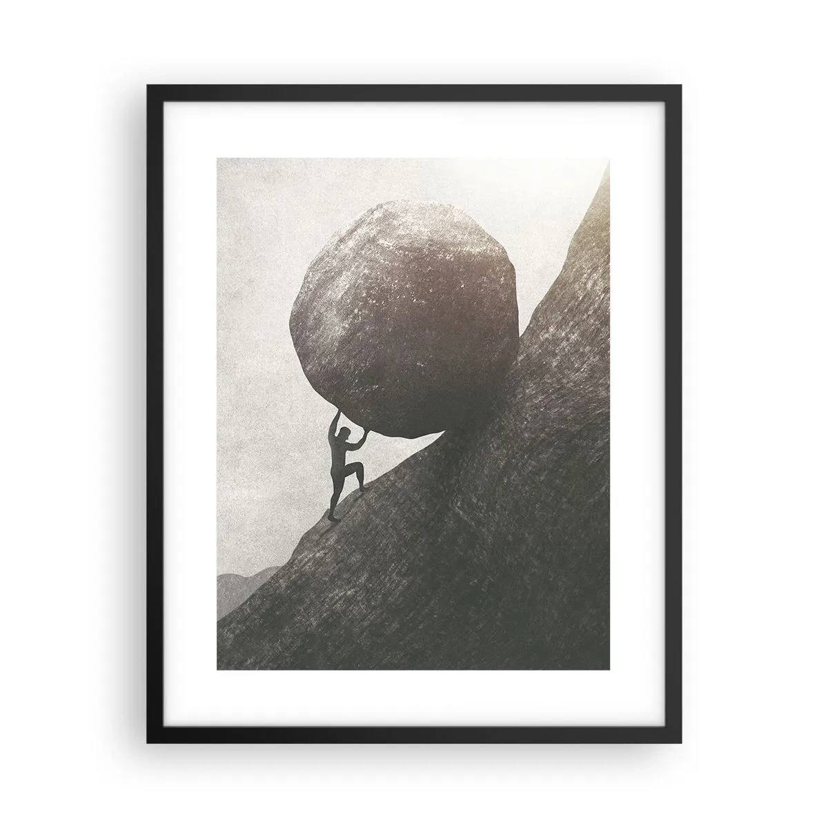 Poster în ramă neagră - Cred, în ciuda așteptărilor - 40x50 cm