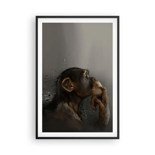 Poster în ramă neagră - Cu siguranță, gânditorul - 61x91 cm