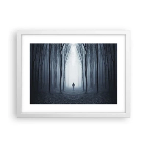 Poster în ramă albă - Și totul este simplu și clar - 40x30 cm