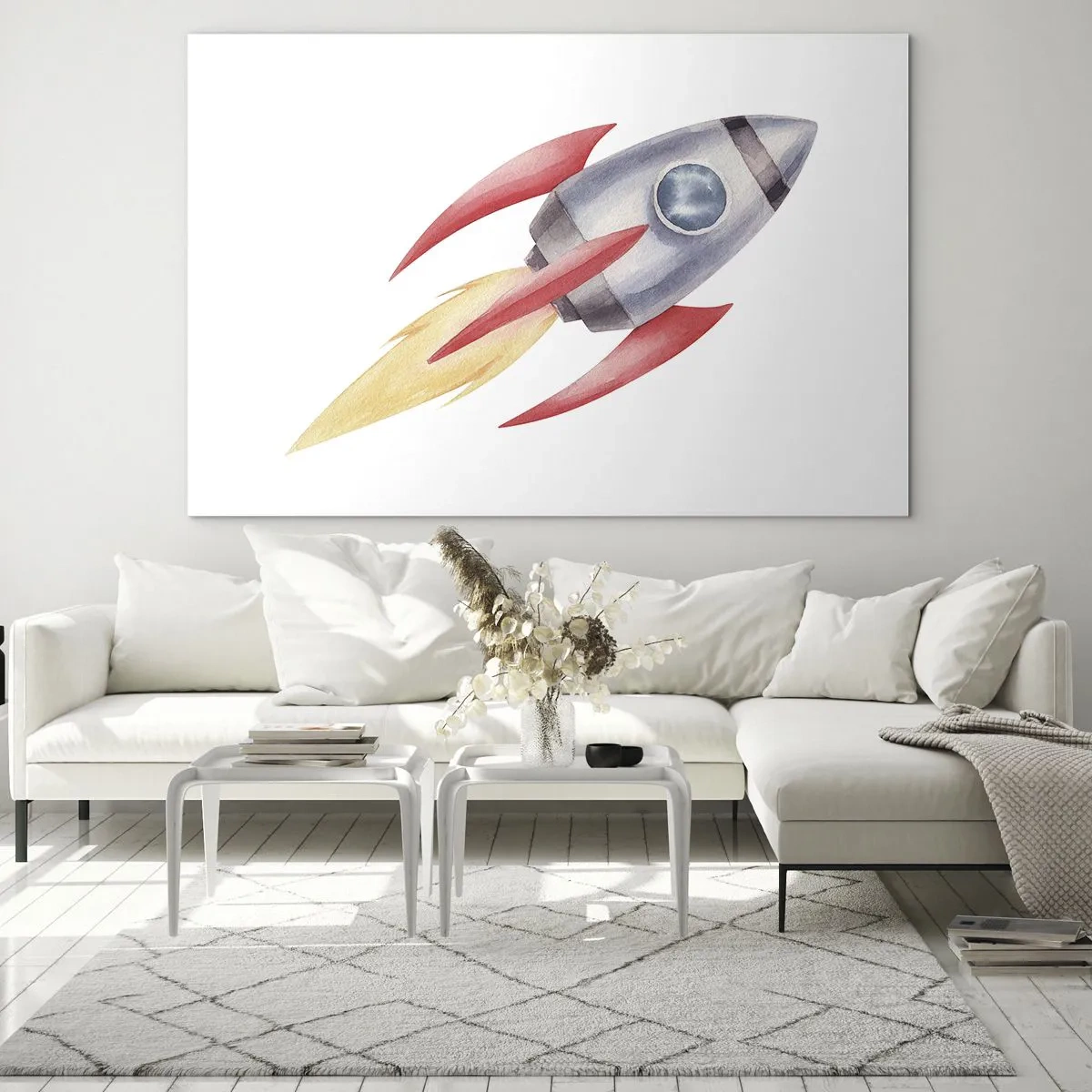 Tablou pe sticlă - Mai sus, mai repede, mai departe - 100x70 cm