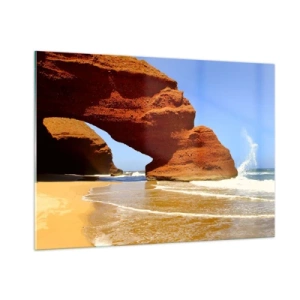 Tablou pe sticlă - Apă și vânt de mii de ani - 100x70 cm