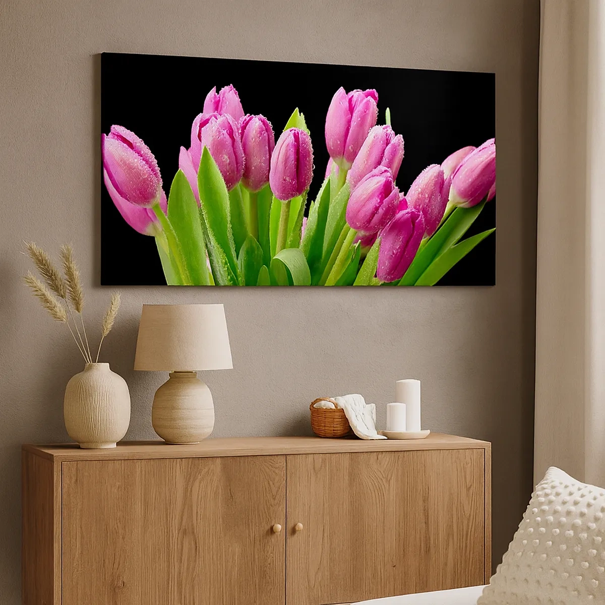 Tablou pe pânză - Bucurie de liliac de primăvară - 30x30 cm