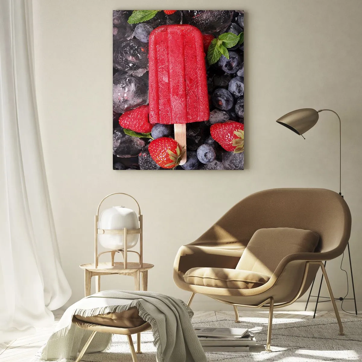 Tablou pe sticlă - Umbra unei veri fierbinți - 50x70 cm
