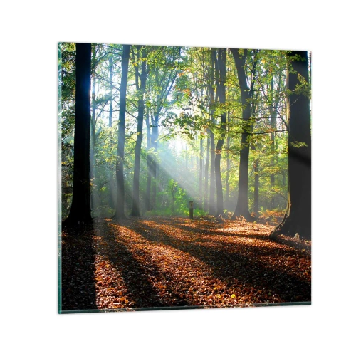 Tablou pe sticlă - Străluciri și umbre - 40x40 cm