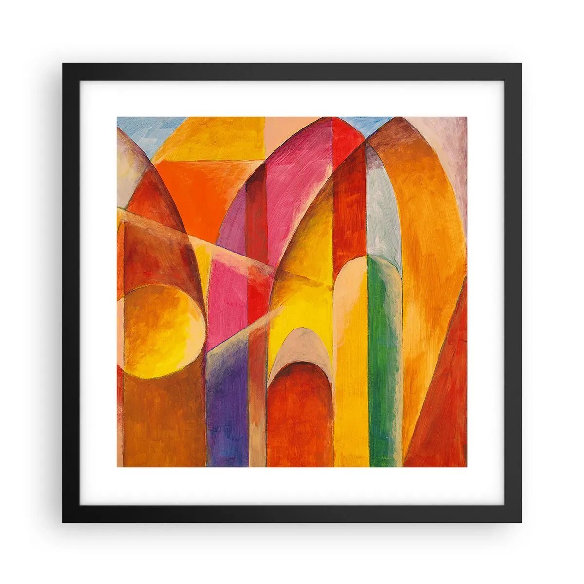 Poster în ramă neagră - Catedrala Soarelui - 40x40 cm