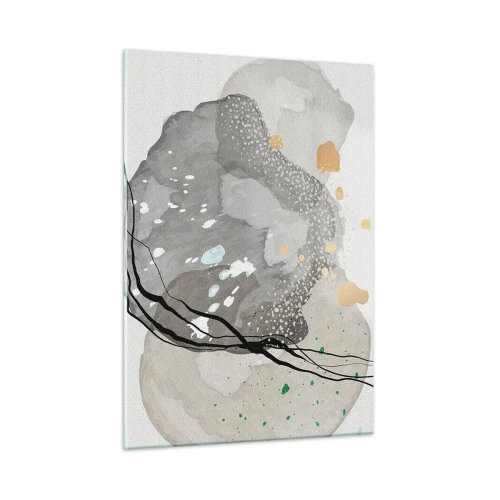 Tablou pe sticlă - Compoziție organică - 50x70 cm
