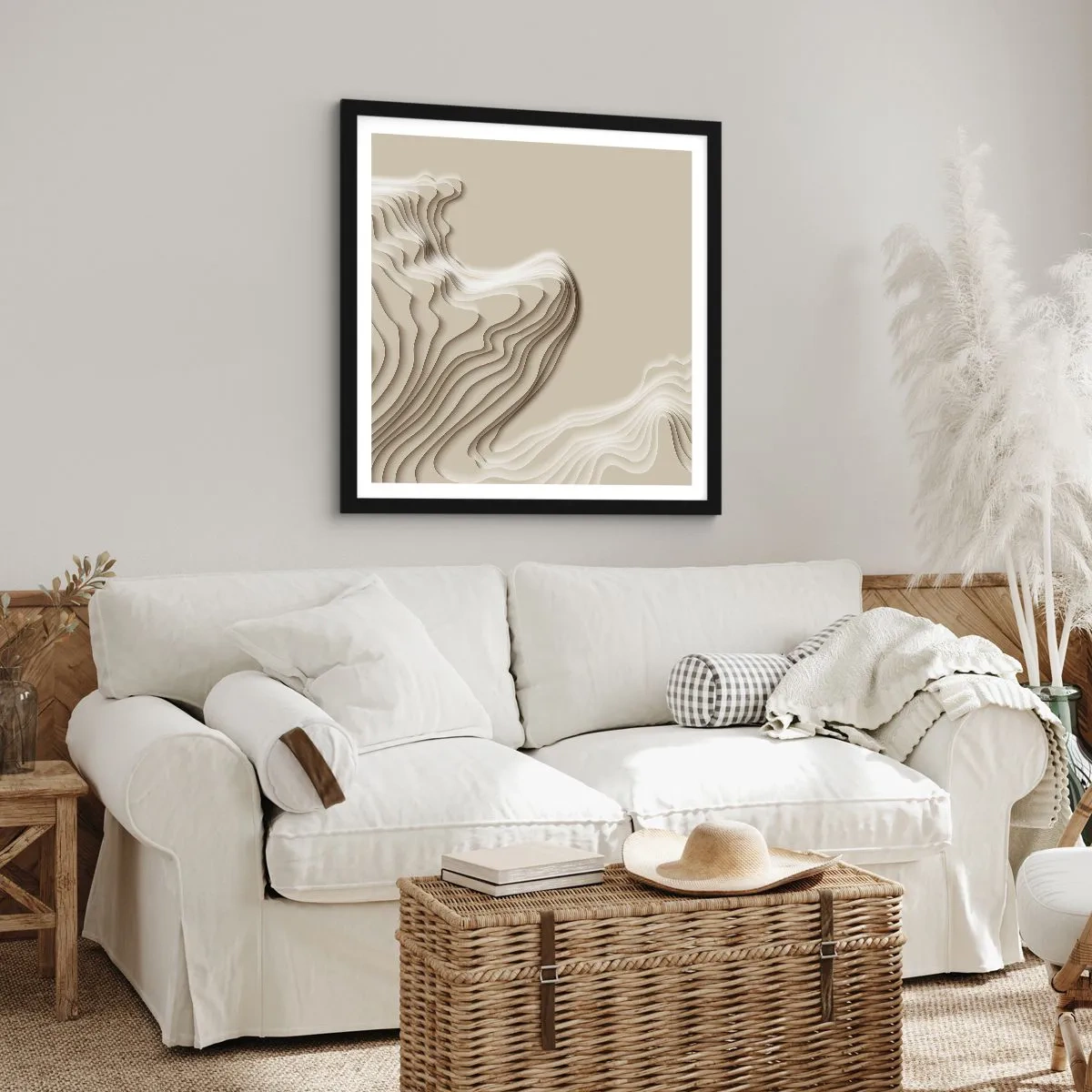 Poster în ramă neagră - Topografia artei - 40x40 cm